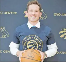 ?? SUBMITTED ?? Noah Lewis of Comox has been selected for the Wayne Embry Fellowship, which includes a season with the Toronto Raptors gaining NBA operations experience.