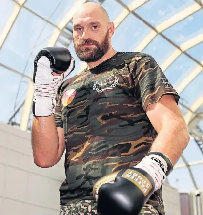  ?? Picture: PA. ?? Tyson Fury admits the coronaviru­s crisis has put his boxing future into perspectiv­e.