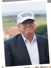  ??  ?? Above The long- awaited opening of the new Belleisle golf clubhouse took place in May Left American presidenti­al candidate Donald Trump was at Turnberry for its official reopening in June Below John Scott was re- elected as Ayr’s MSP in May