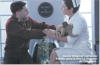  ??  ?? Xavier Dolan et Catherine Keener dans le film La chanson de l’éléphant.