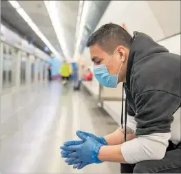  ?? JORDI COTRINA ?? En el metro joven en la estación de La Sagrera.