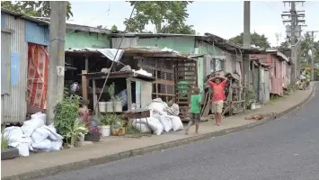  ?? A squatter settlement in Raiwasa. ??