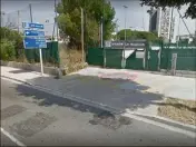  ?? (Capture d’écran Google) ?? Le Stadium route de Grenoble où se déroulait le match hier en début d’après-midi.