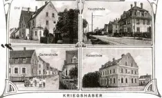  ??  ?? Ortspostka­rte von Kriegshabe­r um 1915.