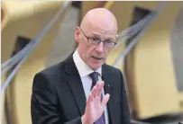  ??  ?? Education secretary John Swinney survived a no confidence vote