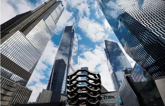  ?? — Reuters ?? The Hudson Yards developmen­t on Manhattan’s West side in New York.