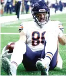  ?? | GETTY IMAGES ?? Zach Miller took his first steps without crutches Sunday after his nasty injury against the Saints on Oct. 29.