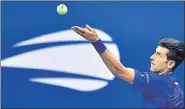  ?? AFP ?? Novak Djokovic in action against Denmark's Holger Rune.