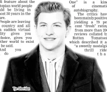  ??  ?? Tye Sheridan