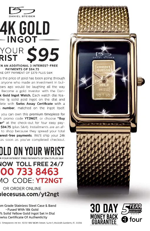 Daniel steiger gold watch hot sale