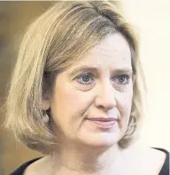  ??  ?? Home Secretary Amber Rudd