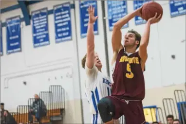  ?? MICHAEL REEVES — FOR DIGITAL FIRST MEDIA ?? Aldred Russo of Avon Grove puts up a shot against Kennett on Saturday.