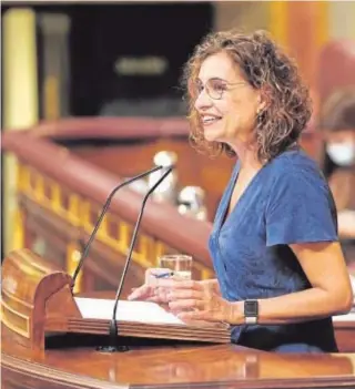  ?? // JOSÉ RAMÓN LADRA ?? María Jesús Montero, ministra de Hacienda