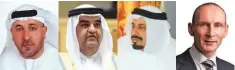  ??  ?? From left: Dr Abdullah Al Suwaiji, Jasem Abdullah Al Naqbi, Dr Mohammad Al Khazraji and Nigel Green.
