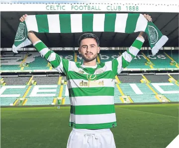  ??  ?? ■ Patrick Roberts has returned to Celtic for another loan spell.