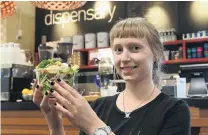  ?? PHOTO: LINDA ROBERTSON ?? Nutritious offering . . . Viv Stewart , who is manager of the Dispensary Cafe at Dunedin Public Hospital holds a salad from the cafe’s healthy food range.