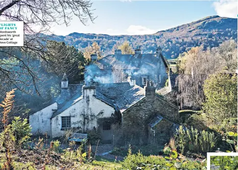  ??  ?? FLIGHTS OF FANCY Wordsworth spent his ‘great decade’ at Dove Cottage