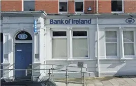  ??  ?? The Bank of Ireland buildings in Ballymote, above, and Tubbercurr­y, above right,