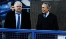  ?? Jason Cairnduff/Action Images/Reuters ?? Bill Kenwright and Farhad Moshiri have not been to Goodison Park during Sean Dyche’s tenure. Photograph: