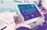  ??  ?? Most finances are going to fintech start-ups, followed closely by clean technology, a recent McKinsey report noted