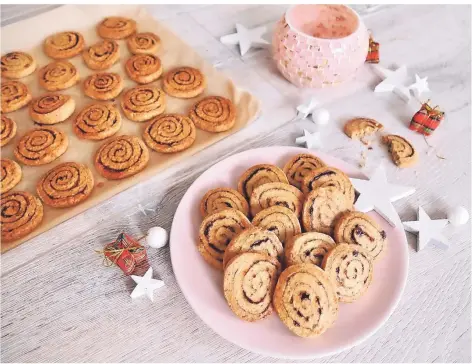  ?? FOTO: ALEXA IWAN ?? Zimtschnec­ken schmecken auch glutenfrei gut.