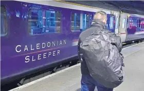  ??  ?? Company told Caledonian Sleeper staff morale has “collapsed”.