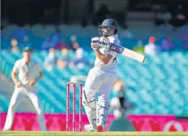  ?? AFP ?? Rohit Sharma plays a shot on the fourth day of the third Test at the Sydney Cricket Ground on Sunday.