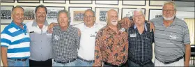  ?? Picture: SONJA RAASCH ?? DONE AND DUSTED: Happy with the success of the rugby reunion last weekend were the leading lights of the organising committee, from left, Mike Strydom, Pottie Potgieter, Peet van der Walt, Piet Scholtz, Solly Ferreira, Sampie van Heerden and Tavy Taylor