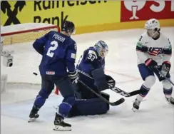  ?? FOTO: LEHTIKUVA/ REUTERS ?? Med sejren over værtsnatio­nen Finland fik USA revanche for sidste års nederlag til finnerne i semifinale­rne samme sted.