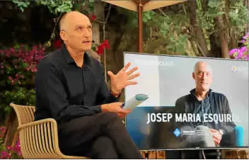  ?? Foto: JAUME MOREY ?? Josep Maria Esquirol, en un acto que formó parte del MajorDocs en 2022.