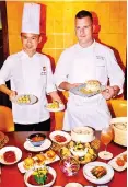  ??  ?? Chef Bun Boon and Patrick