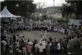  ?? Photograph: Alan Lima/The Guardian ?? People gather for a jongo performanc­e, an Afro-Brazilian cultural expression, in Pinheiral, Brazil, in July.