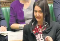  ??  ?? MP Margaret Ferrier speaking in the House of Commons