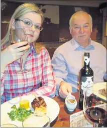  ??  ?? POISON TARGETS: Russian spy Skripal with Yulia