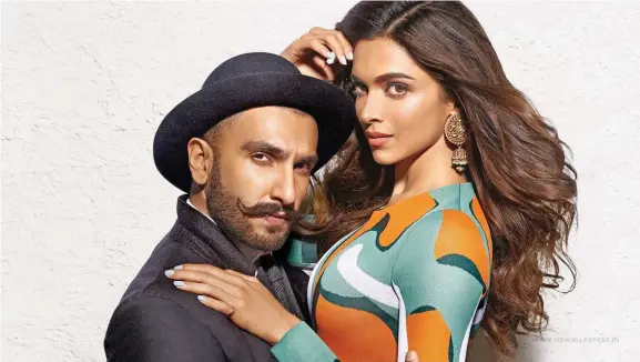  ??  ?? Ranveer Singh (left) and Deepika Padukone