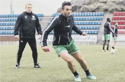  ??  ?? 0 John Mcginn trains in the Faroe Islands and is set to play tonight which would mean he would be cup-tied for Celtic if a deal is done.