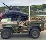  ??  ?? Sherman tank memorial at Slapton Sands