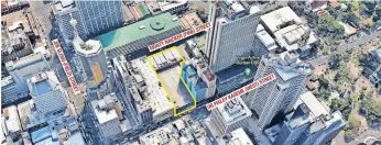  ??  ?? The CBD retail building with blue chip tenants to come under the In2assets hammer on May 19.