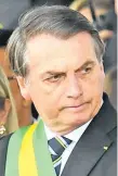  ??  ?? Jair Bolsonaro, presidente de Brasil. (AFP)