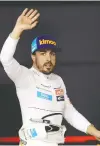  ?? LUCA BRUNO/ POOL VIA REUTERS ?? Mclaren driver Fernando Alonso has secured a Formula One comeback with Renault for 2021.