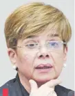  ?? ?? La senadora Desirée Masi (PDP) fue la única de los presentes que se opuso al aumento, advirtiend­o la falta de fondos.