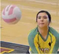  ?? JAMES BARRON/THE NEW MEXICAN ?? ‘We know what it feels like to win’ state titles, said Pecos senior outside hitter Sativa Herrera. ‘So, it makes us push even more.’