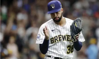  ?? Photograph: Aaron Gash/AP ?? Devin Williams has been an important piece of the Brewers’ playoff push.