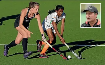  ?? GETTY IMAGES ?? Sam Charlton in action for the Black Sticks against India. Inset: Mark Hager.