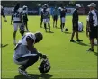  ?? MEDIANEWS GROUP PHOTO ?? Eagles safety Malcolm Jenkins reflects during an Eagles practice last year. According to the Eagles, Jenkins and the team reached a mutual decision to part ways after six years with the Birds, 11overall in the NFL.