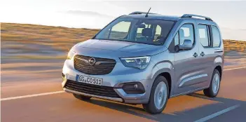  ?? FOTOS: OPEL ?? Im Herbst bringt Opel den neuen Combo Life in den Handel. Auf Wunsch gibt es zwei hintere Schiebetür­en.