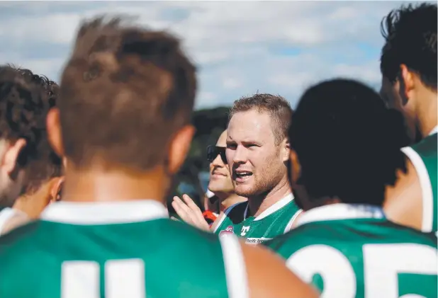  ?? Picture: STEWART McLEAN ?? DEMANDING ROLE: South Cairns Cutters player-coach Cameron Campbell believes you can’t get caught up in coaching on the field.