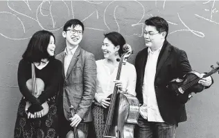  ?? Asia Society Texas Center ?? Each Formosa Quartet performanc­e during the University of Houston’s Beethoven Symposium will pair Beethoven with Formosa-commission­ed works by Taiwanese-born composer Wei-Chieh-Lin.