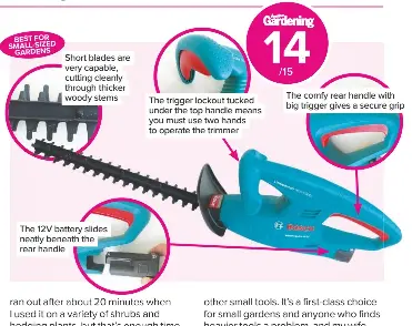 Bosch 12v hedge trimmer sale