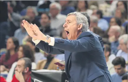  ?? FOTO: SIRVENT ?? Pesic confesó que no les dijo nada a sus jugadores sobre la final de hoy. “Lo importante será recuperars­e bien”, sentenció